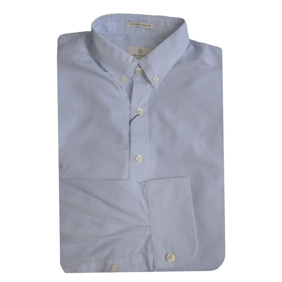 GANT DIAMOND G Men's Hamptons Blue Fitted Stretch Broadcloth Banker 3050700 Size M