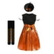 thumbnail image 3 of Disfraz de calabaza para bebé, vestido de princesa para niña, vestido elegante para actuación de vampiro, mameluco de bruja para Halloween de 1 a 12 años, 3 of 5