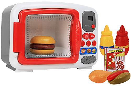 Kids Child's Color-Changing Magic Microwave Playset w/ Play Food 