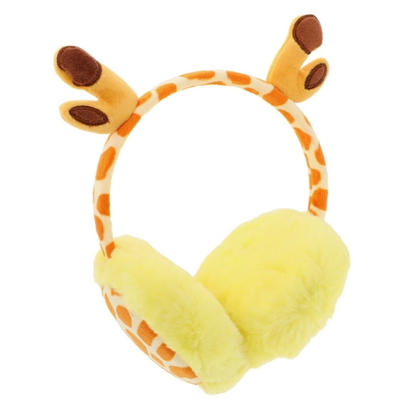 LIFKOME Cartoon Animal Earmuffs Plush 1Pcs 8.7X7.1X4.3In