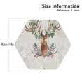 thumbnail image 3 of Disketp Classy Deer Funny Coasters,6 Pcs Leather Coasters With Holder, Perfect Housewarming Hostess Gifts,Protect Furniture From Water Marks Scratch And Damage, 3 of 9