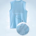 thumbnail image 5 of OSOLU Teen Boys Tank Tops Sportswear Breathable Summer Solid Color Sleeveless Crew Neck Lightweight Athletic Vest Activewear Classic Seaside Tops, 5 of 8