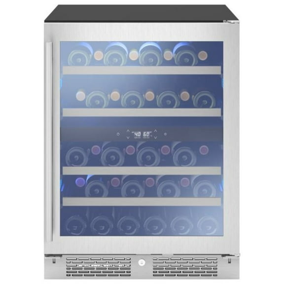 Zephyr Prw24c02ag-Ada Presrv 24" Wide Built-In, Free Standing Wine Cooler - Stainless