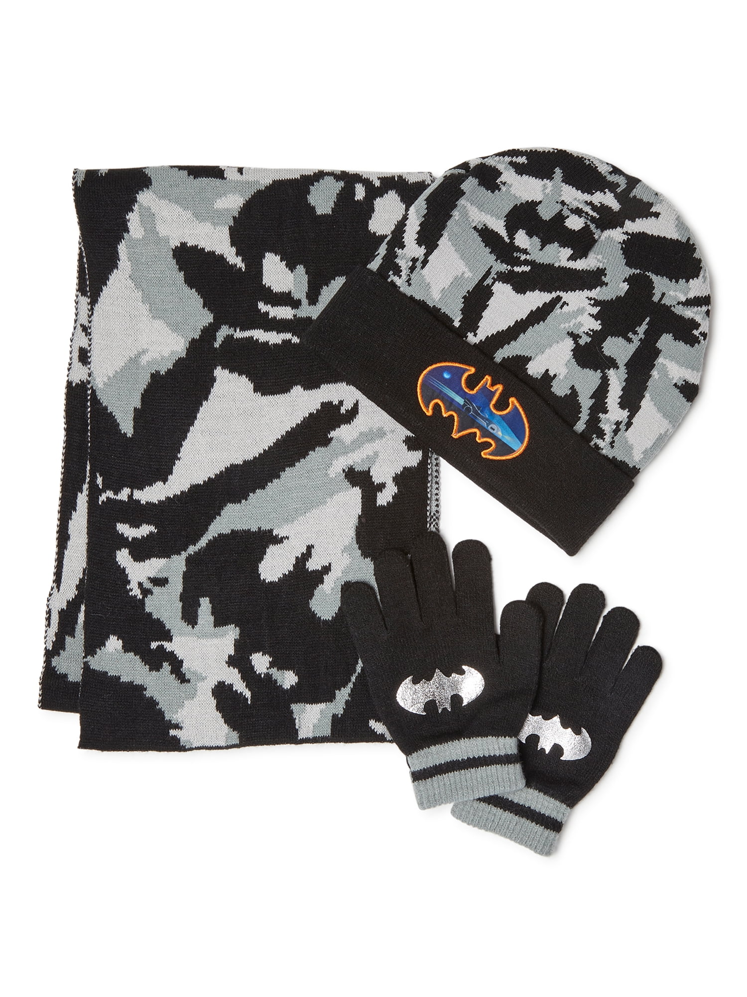 Batman hat and glove set hotsell