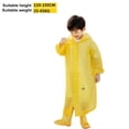 thumbnail image 3 of Kids Rain Poncho, Reusable Waterproof Hooded Rain Cape for Children with Adjustable Drawstring, Portable Tear-Resistant EVA Rain Gear for Outdoor Play, School, Hiking, and Camping, 3 of 6
