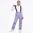 thumbnail image 7 of HCNTES Children's Insulated Snowsuit with Adjustable Straps Kids Winter Bib Overalls for Skiing Outdoor Fun(A01-Purple,XL), 7 of 7