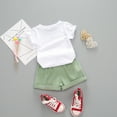 thumbnail image 2 of Children's leisure summer two-piece casual children's clothing girls' printed clothing sets 1-4 years old., 2 of 5