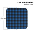 thumbnail image 2 of Kdxio Blue Black Plaid Funny Coasters,4 Pcs Leather Coasters,Housewarming Gifts,Protect Furniture from Water Marks Scratch and Damage, 2 of 8
