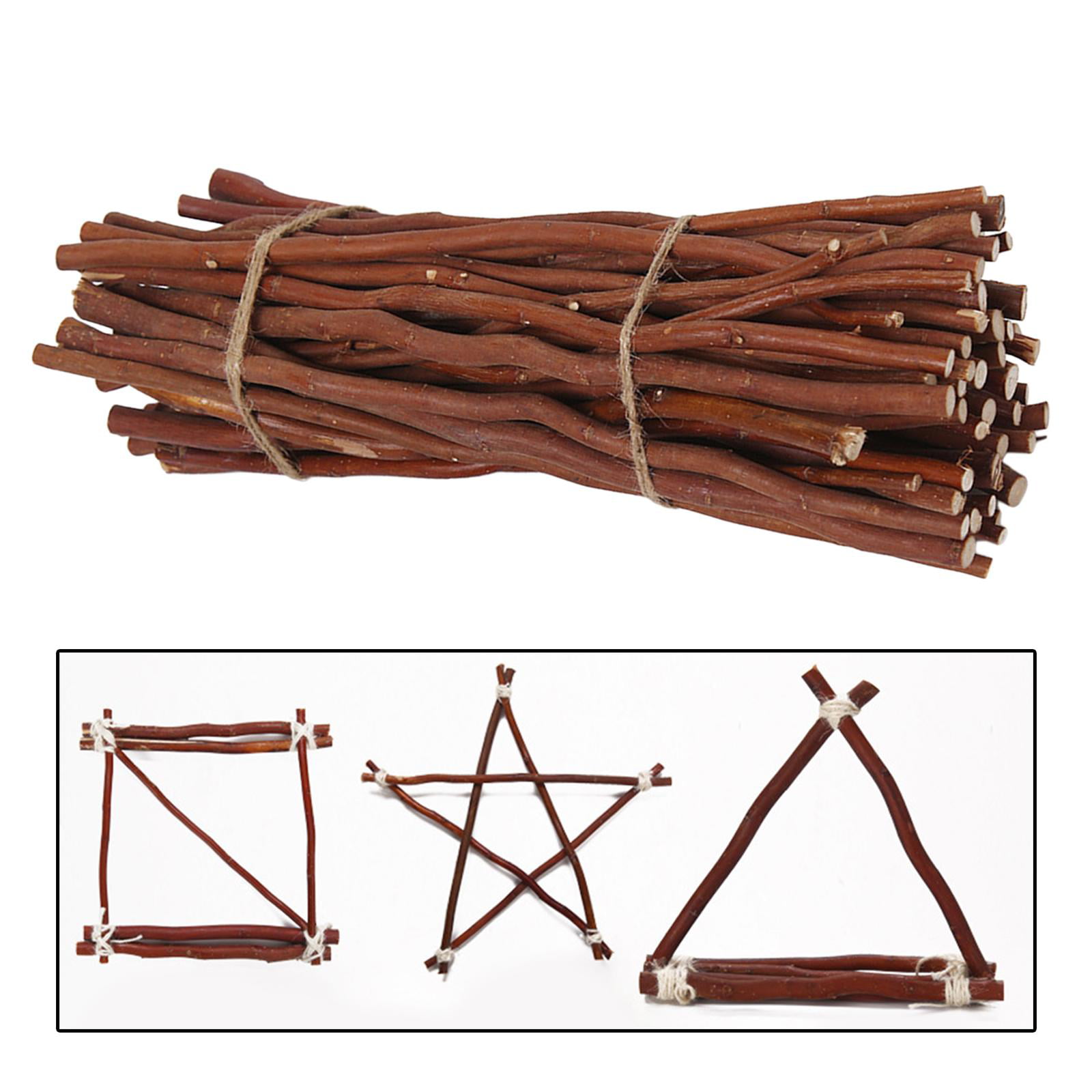 20pcs/set Original Natural Small Wooden Sticks Grocery Branches Wooden  Sticks DIY Materials For Garden Wedding Table Decoration