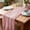Pink, variant on Coffee Table Runner,Table Runner For Party,Voile Table Runner,Cheesecloth Table Runners,Boho Rustic Gauze Table Decor, Semi-Sheer Fabric Runner for Wedding, Baby Shower(Pink 6*3FT)