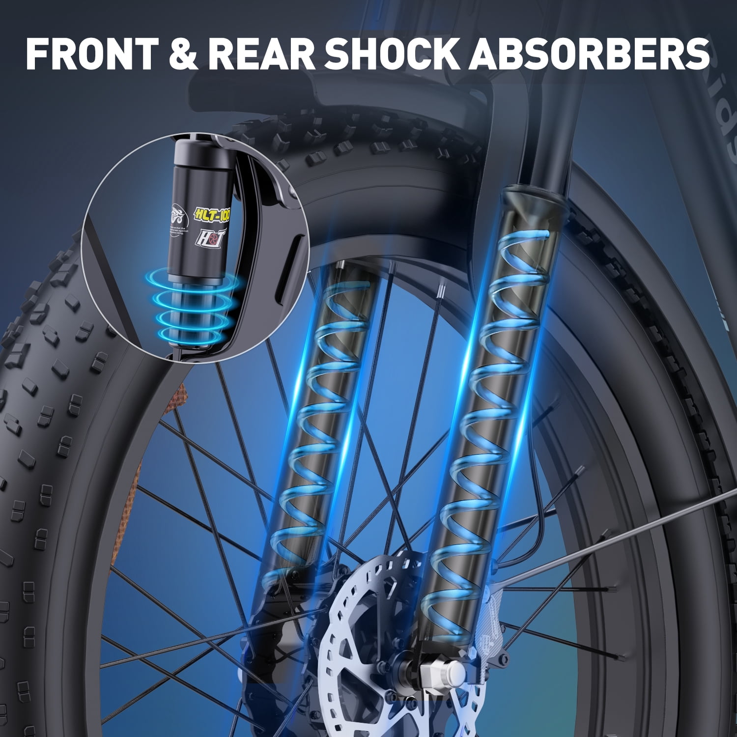 Electric Bike for Adults Ridstar, PEAK 3000W Dual Motor 31mph Mountain Bike,48V 23Ah Battery Ebike,26" Fat Tire 7 speed Full Suspension Electric Bicycle UL2849