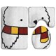thumbnail image 1 of Juego de alfombras de baño ABPHQTO 3 piezas búho mágico, 1 of 2