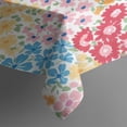 thumbnail image 3 of Boho Bohemia Flower Rectangle Tablecloth 60"x84",Waterproof Polyester Rectangle Table Cloth, Wipeable Spillproof Polyester Tablecloth for Dining, Camping, Indoor and Outdoor, 3 of 5