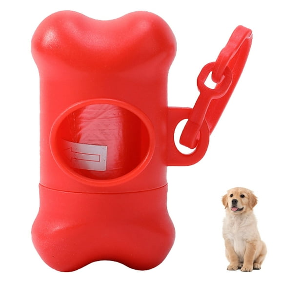 Distributeur de Sacs à Déchets pour Chien en Forme d'Os pour Animaux de Compagnie, Support de Sacs à Déchets Portable pour Usage Extérieur et Organisation de Sacs Poubelle
