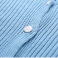 thumbnail image 4 of Vedolay Tops Women's Cropped Casual Jacket Button Down Long Sleeve Fitted Casual Coat,Blue XL, 4 of 5