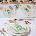 thumbnail image 2 of Cloth Napkins Set of 8 - 20x20 Inches, Easter Washable Reusable Table Napkins, Spring Pastoral Gnomes Bunny Eggs Green Lattice Soft & Absortbent Dining Napkin for Party Wedding Hotel Restaurant, 2 of 8