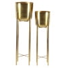 Gold Tall Dome Solid Round S/2 39