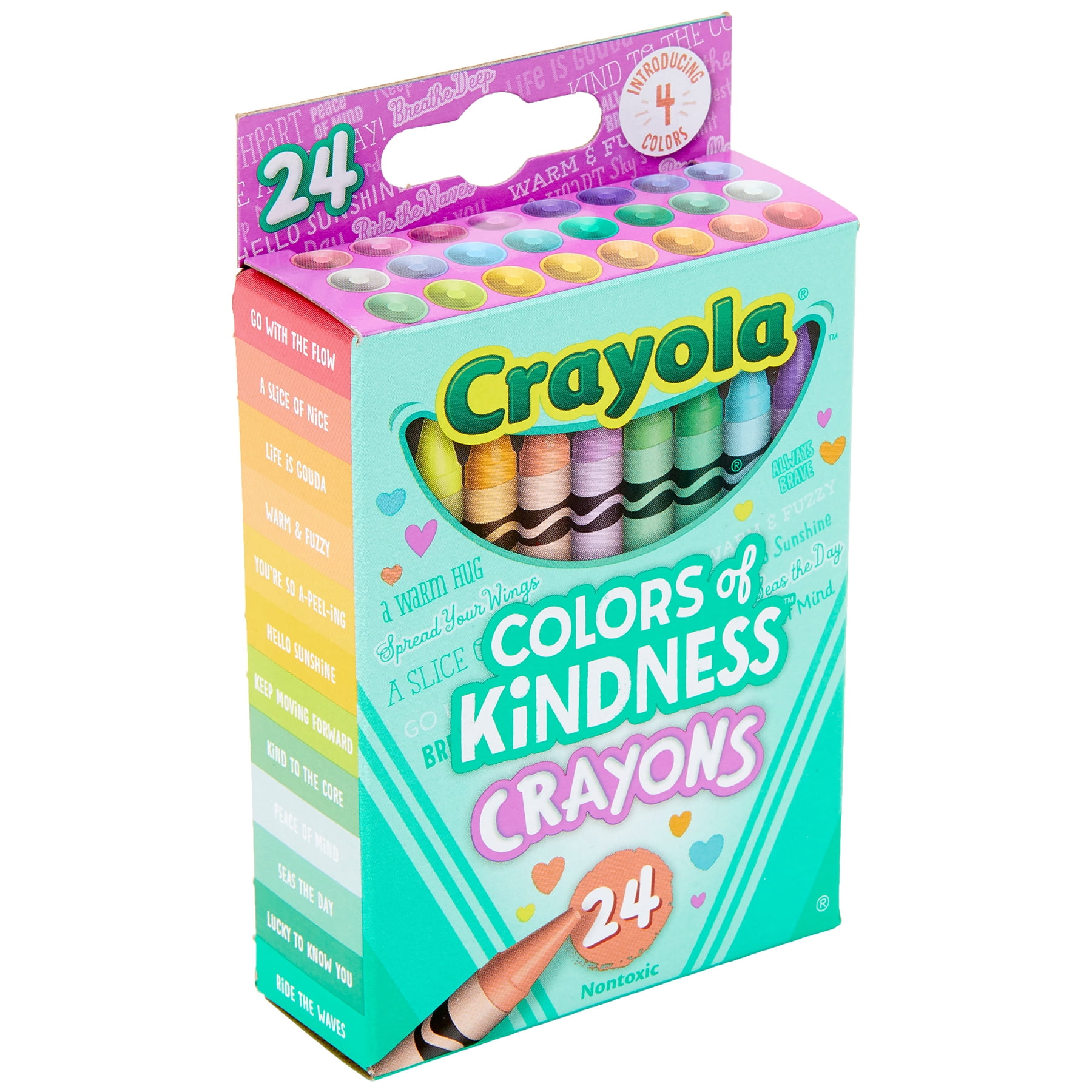 Crayola Colors of Kindness Crayons, 24 Per Pack, 12 Packs