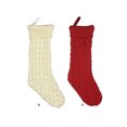 thumbnail image 2 of kurtrusly Christmas Stockings Simple Style Candy Fruit Snacks Socks Exquisite Solid Color Goodie Bag Large Size Wrapping Decoration Red, 2 of 6