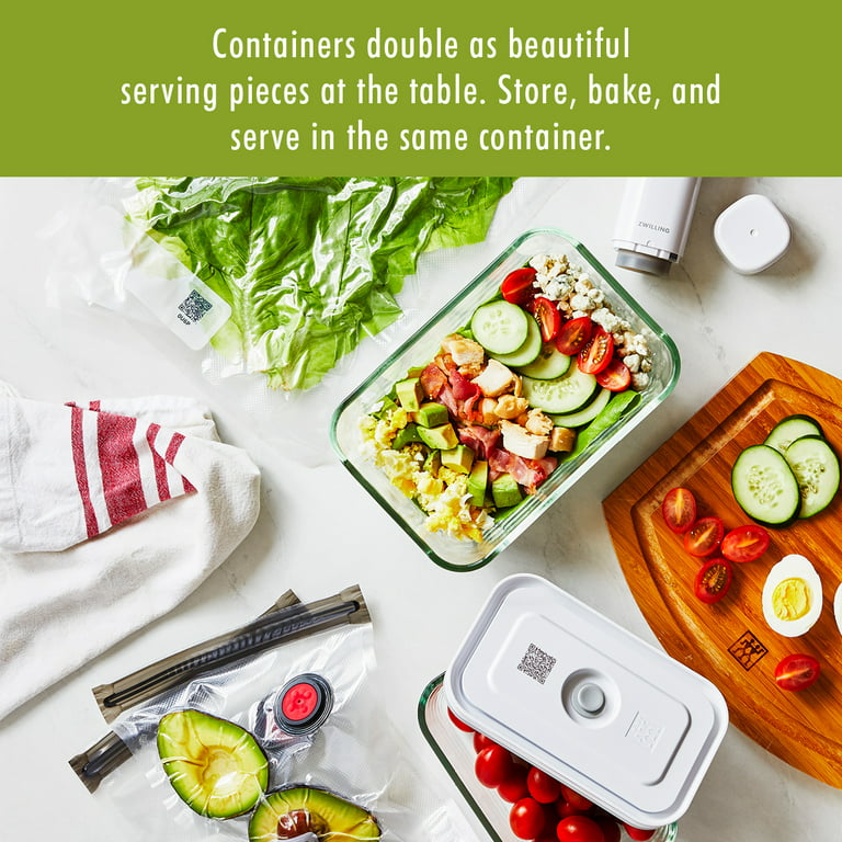 ZWILLING Fresh & Save 2-pc Glass Airtight Food Storage Container, Meal Prep  Container - Small, 2-pc Glass Small - Fry's Food Stores