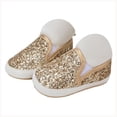 thumbnail image 3 of Quealent Baby Girls Boys Canvas Shoes Soft Sole Toddler Slip On Crib Moccasins Casual Sneaker Austin Boy's Flat Lazy Loafers First Walkers Skate Shoe Gold for Size 5.5, 3 of 7