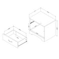 thumbnail image 6 of South Shore Step One 1-Drawer Nightstand - End Table with Storage White, 6 of 9