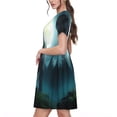 thumbnail image 2 of Vsdgher Robes Midi Maxi Décontractées pour Femmes Été 2025 Légères Manches Courtes Col Rond Robe de Plage, 2 of 6