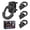 BlackBlack, variant on AMBULL D-Ring Tie Down Anchors with Rubber Isolators, 4 Pack Heavy Duty 10 Ton Capacity Carbon Steel, Bolt-On with Mounting Hardware, Zinc & Powder Coated for Trailer, Truck, Pickup, Garage-Green
