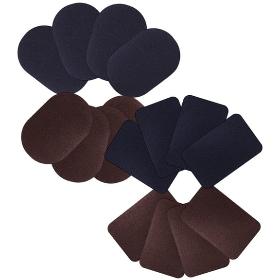 Raindrops 16Pcs Sew on Elbow Patches in Black for Clothing Daily Decoration