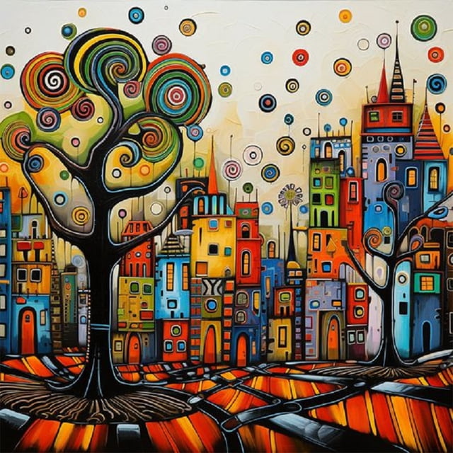 5D DIY Taladro Color Casa Kit Del Arte 40x40cm