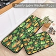 thumbnail image 6 of Coolnut St. Patrick's Day Clover Kitchen Rugs Mats 2 Piece Set, Non Slip Rubber Runner Rug Kitchen Sink Floor Mat for Kitchen Laundry Room Hallway Office Home Decor, 6 of 7