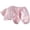 Pink, variant on JIAYUE Sleepwear For Kids Lightweight Breathable Short Sleeve V Neck Button Tops And Long Wide Leg Pants Loose Fit Pajamas Casual Loungewear For Leisure Indoor Rest Daily Wear,6-12 Months