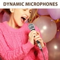 thumbnail image 3 of unbranded Micrófono Con Cable Para Karaoke Micrófono Dinámico Vocal De Mano Color Negro Para Teléfono, 3 of 8