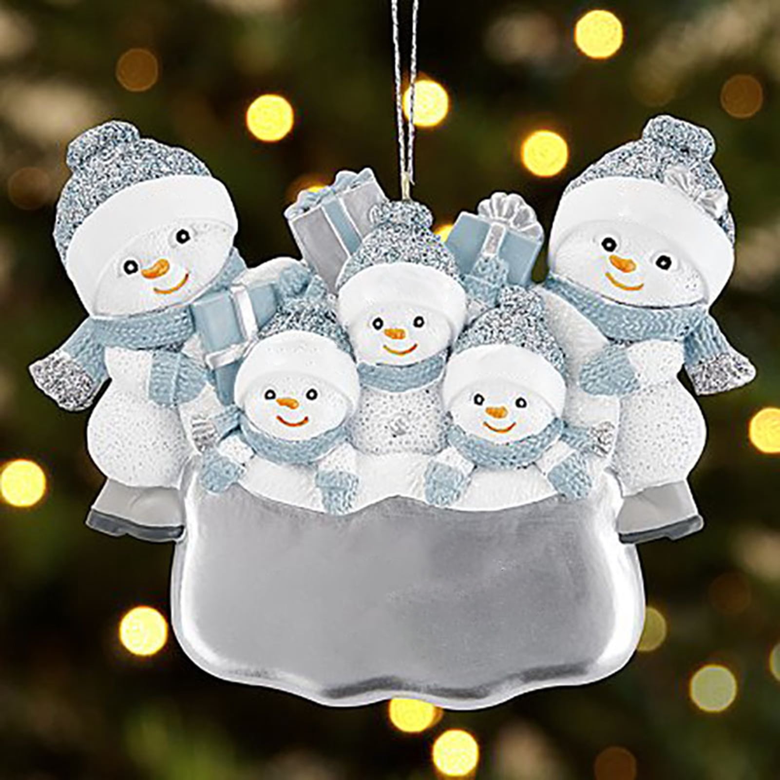 Personalized "SNOW BUDDIES" Christmas Hanging Tree Ornament HOLIDAY GIFT 2020 