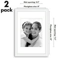 thumbnail image 4 of Americanflat 2 Pack of 8x12 Frames with 6x8 Mat - Plexiglass Cover - White, 4 of 7
