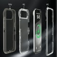 thumbnail image 3 of Case For iPhone Air , Heavy Duty Shockproof Protection Phone Cases, Anti-Drop, Triple Layer Transparent Protective Cover, Crystal Gray, 3 of 6
