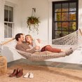 thumbnail image 3 of SUNCREAT Hammocks Cotton Rope Double Hammock, 450 lbs Capacity, Natural（Stand Is Not Include）, 3 of 11