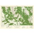 thumbnail image 3 of USGS 24x18 Black Modern Framed Museum Art Print Titled - Prescott Arizona Quad - USGS 1954, 3 of 5