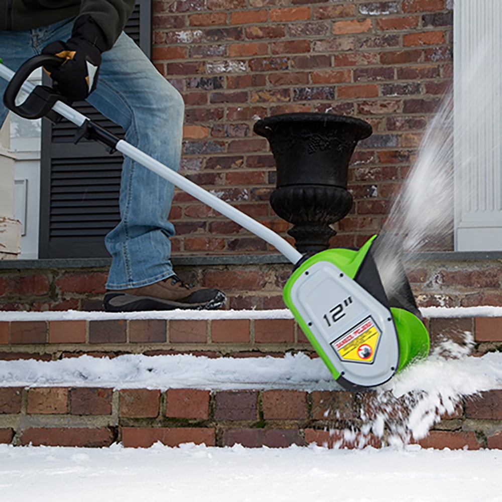 Greenworks 12Inch 40V Cordless Wireless Snow Shovel Blower Thrower 4