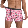 thumbnail image 2 of Kdxio Men's Boxer Briefs with Haear Strawberry Print - Comfortable and Breathable Underwear for Everyday Wear, 2 of 7