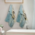 thumbnail image 3 of Beach Starfish Conch Kitchen Hand Towels 2 PCS, Maritime Souvenir Holidays Fingertip Bath Towels Ultra Soft and Highly Absorbent, Decorative Face Towels Dish Washcloths, 28.3"x14.4", 3 of 4