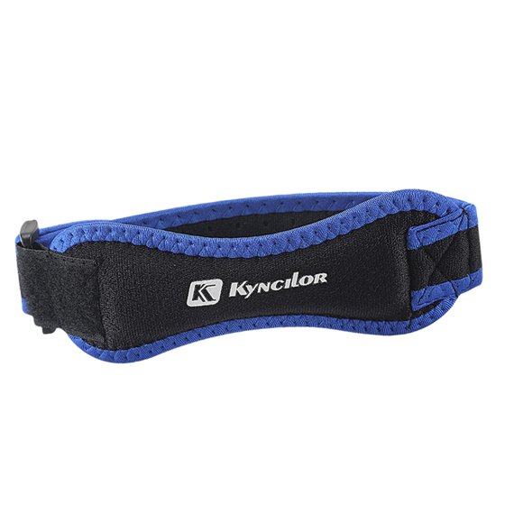 Correa de Rótula Soporte de Rodillera Ajustable con Almohadilla de EVA Equipo de Ejercicios Correa Estabilizadora de Rótula para Entrenamiento, Fútbol Azul profundo