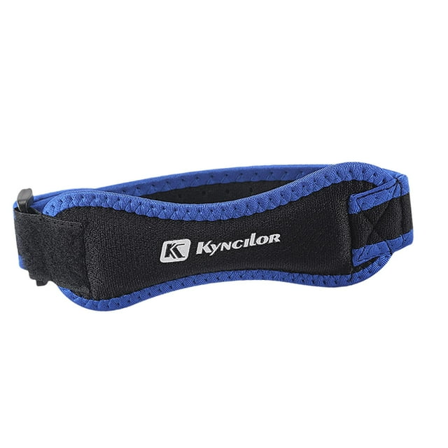 Correa de rótula ajustable con soporte para con almohadilla de EVA, equipo de fitness para rótula Azul profundo