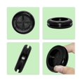 thumbnail image 5 of Flyshop Black Double-sided Synthetic Rubber Grommets Wire Protection, 8-Pack Round Rubber Hole Plugs, 27 mm 1-1/16" Drill Hole, 22 mm 7/8" ID, 5 of 7