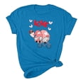 thumbnail image 6 of Fesfesfes Gym Shirts Women's Valentine's Day Love Printed Short Sleeved T-shirt Top Short Sleeved Round Neck Top/Shirt Women Essentials M(US:6), 6 of 6