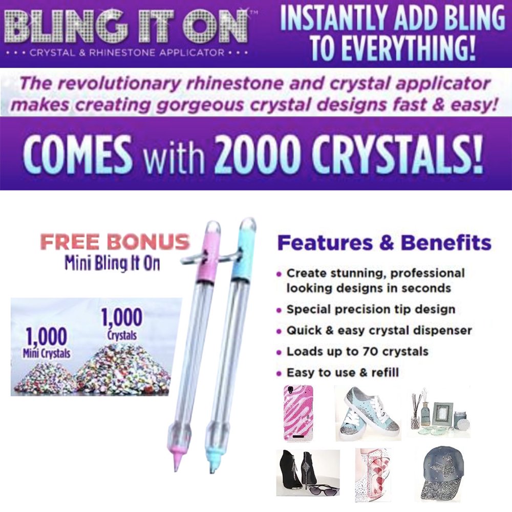 Bling It On Crystal & Rhinestone Applicator