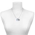 thumbnail image 2 of Delight Jewelry Silver-tone Blue Crystal Horseshoe - Silvertone Senior Mom Class of 2026 Dome Necklace, 18", 2 of 5