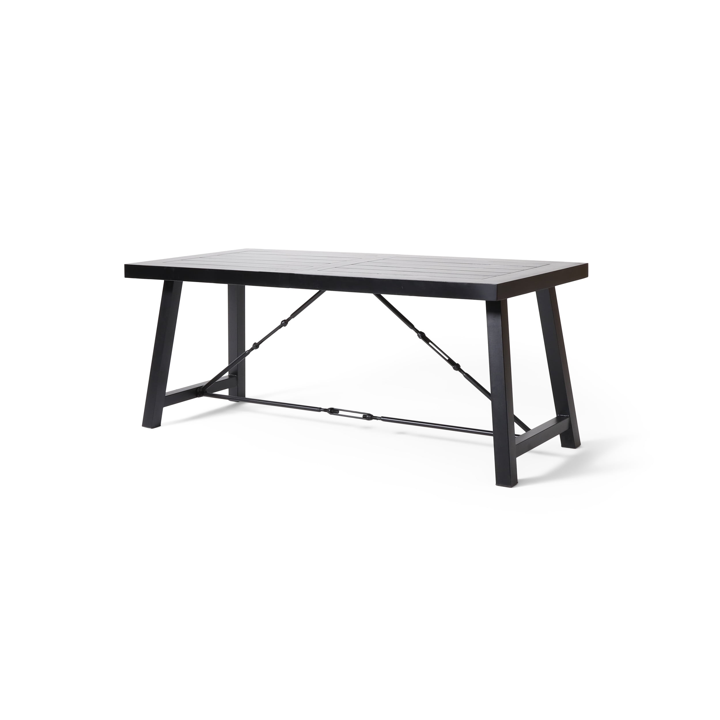 Noble House Aubrie Acacia Wood Indoor Dining Table, Black - Walmart.com