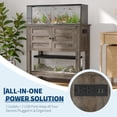 thumbnail image 4 of 20-29 Gallons of Aquarium Bracket with Charging Station and 660 Pounds of Heavy Fish Tank Bracket with Door for Storing Reptile Turtle Tanks, 4 of 6