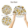 thumbnail image 5 of Logiee Cute Bee Print Silk Bonnet Satin Bonnet for Sleeping Women and Men,Double Layer Hair Bonnet for Curly Braids Hair, 5 of 6